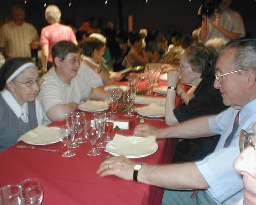 la table d'honneur