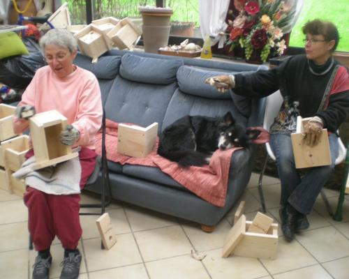 fabrication des nichoirs