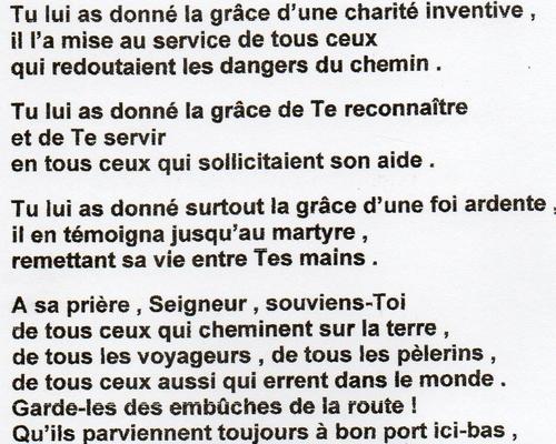 PRIERE A SAINT CHRISTOPHE
