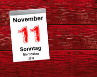 Kalender Holz - 11.11.2012 - Martinstag