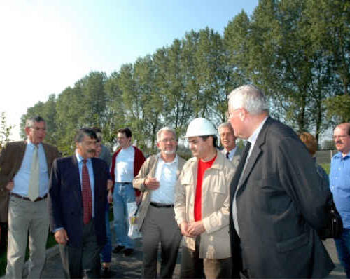 Départ de la visite de la station