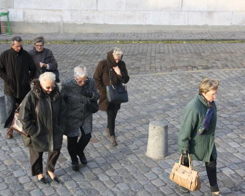 Arrivée devant le Sacré Coeur