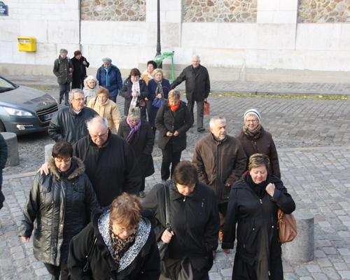 Arrivée devant le Sacré Coeur