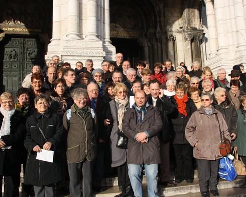 Devant la Basilique...
