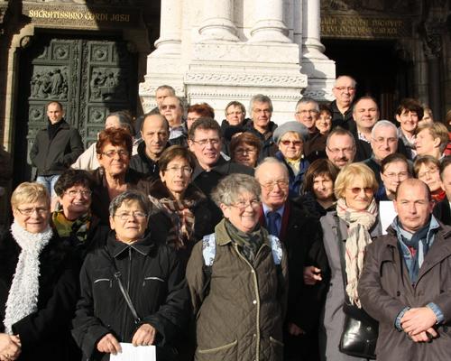 Devant la Basilique...