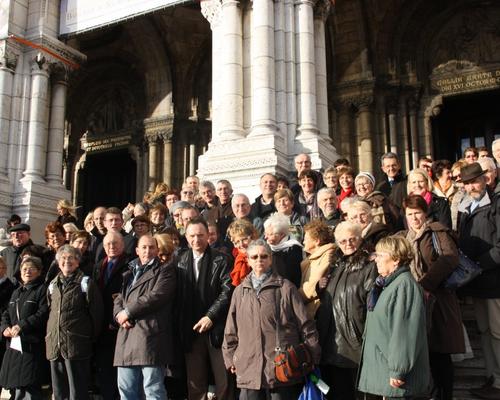 Devant la Basilique...