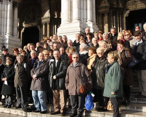 Devant la Basilique...