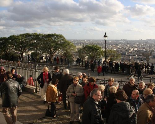 Devant la Basilique...