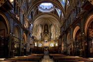 Basilica of Montserrat interior view