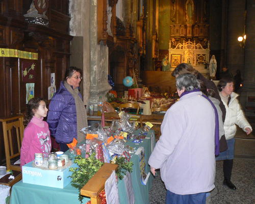 ventes pour financer le pèlerinage à Lourdes des enfants