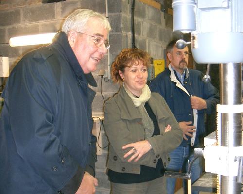 Avec la responsable de l'atelier