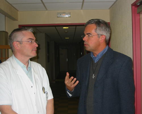 avec le docteur Capelle, président des 137 médecin