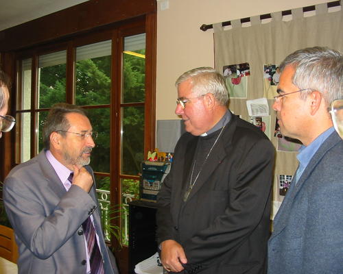Accueil de Bernard Baudoux, maire d'Aulnoye