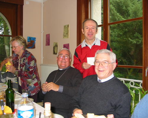 Jean-Claude, Mgr Garnier et Michel