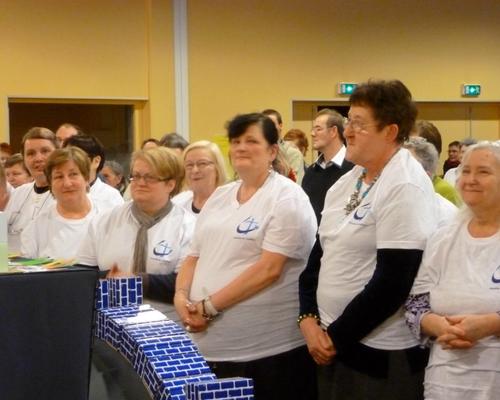 une partie des témoins SOLIDARITÉ QUARTIERS  qui iront au rassemblement DIACONIA 2013 à Lourdes