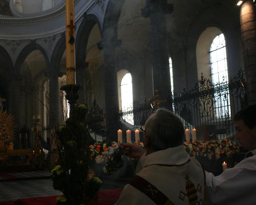 Encensement du cierge pascal