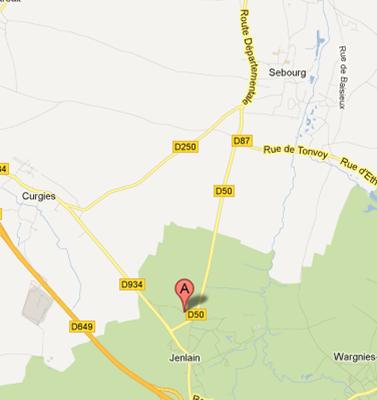 carte Jenlain Sebourg