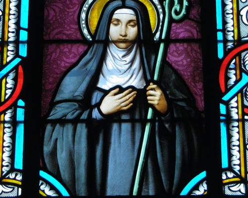 Déotile, fille de Sainte Berthe et deuxième abbesse de l'abbaye de Blangy vers l'an 700.