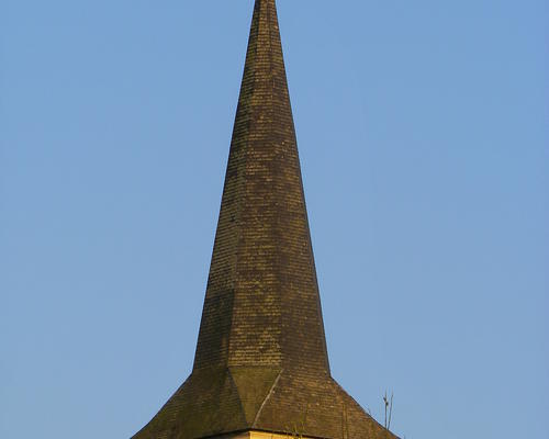 ... vu depuis l'abbaye toute proche.