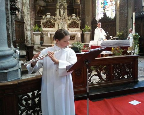 Marie pendant la communion