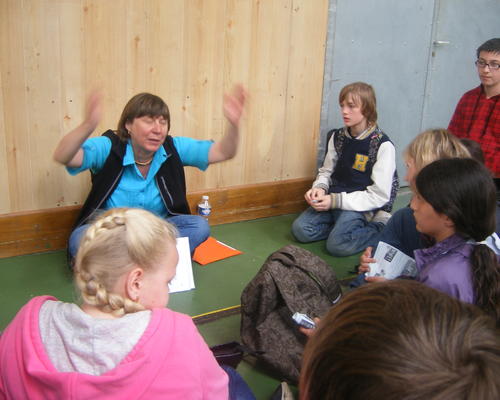 une animatrice des ateliers
