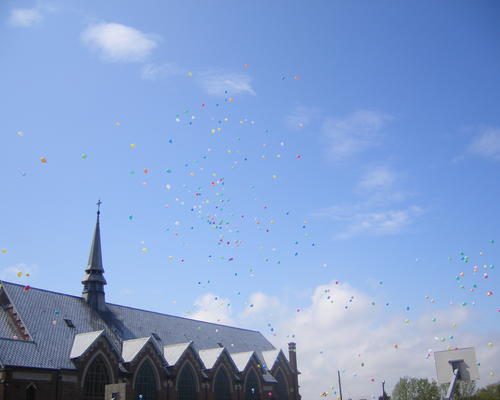 Le lâché de ballons