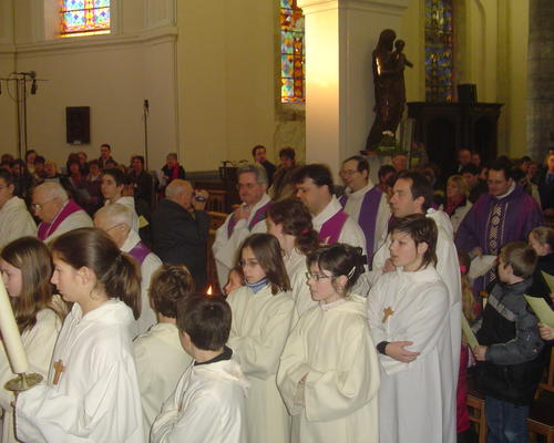 Arrivée des ministres dans le choeur