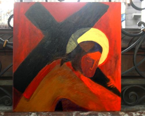 Jésus porte la croix
