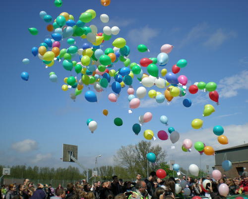lâché de ballons 