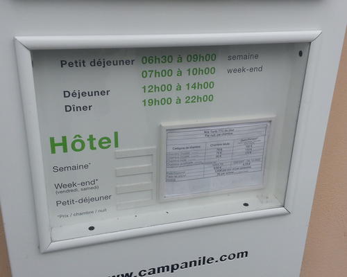 Tarif htel Campanil (2)