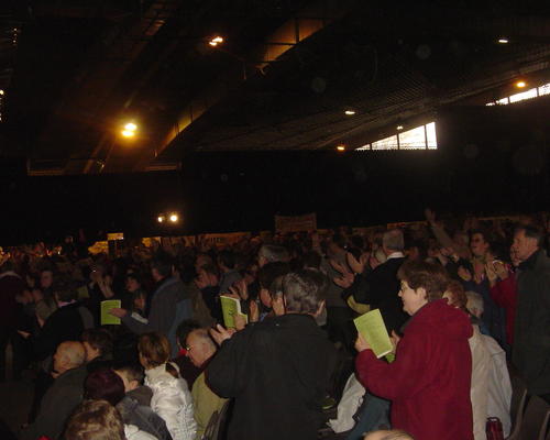 Arrivée au palais des grottes