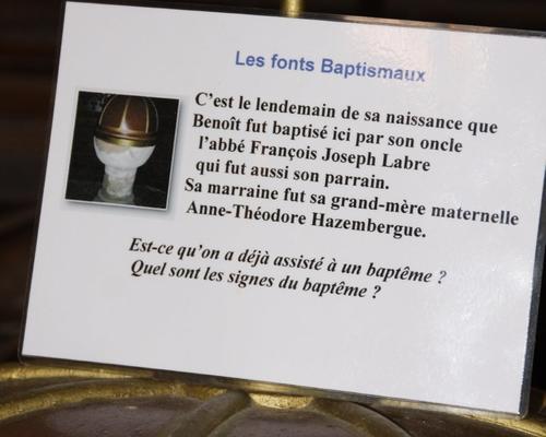 Dans l'église d'Amettes