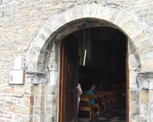 Arrivée à la chapelle