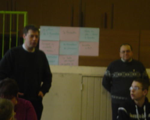 Jean Denis CORRION et Michel MASCLET, formateurs.