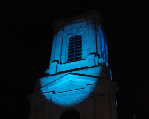 St Géry resplendissant sous les projecteurs