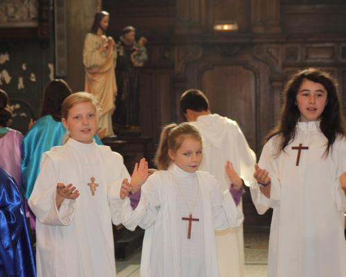 Lors de la messe à Condé/Escaut le 8 septembre