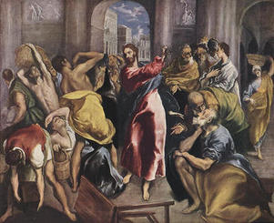 expulsiondesmarchandsdutemple londres le greco