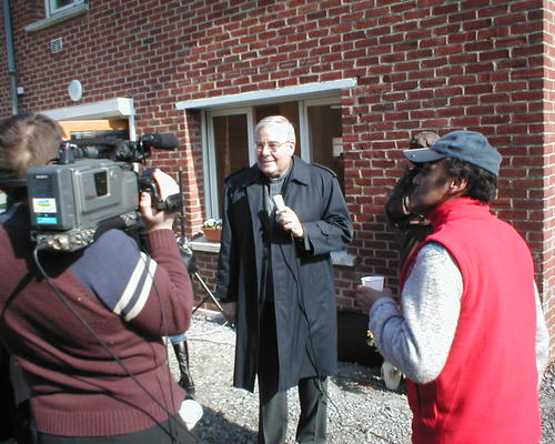Interview par la télé locale