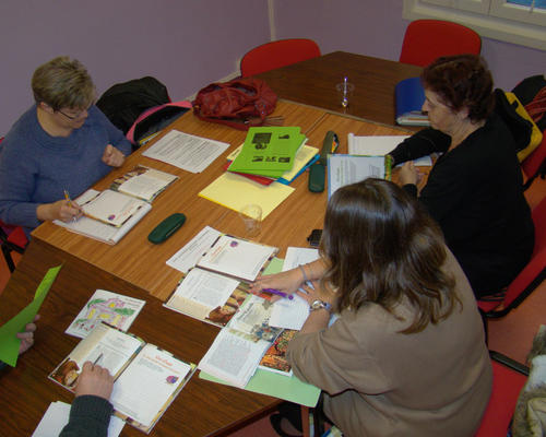 Préparation de la liturgie pour les enfants.