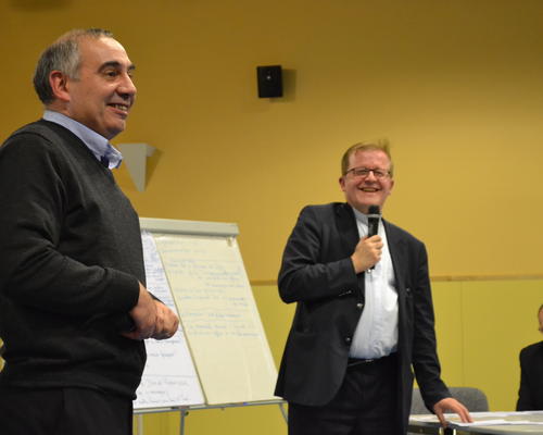 Abbé Marc et Mgr Podvin