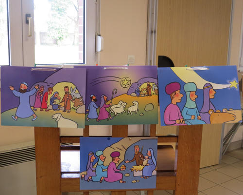 L'adoration des bergers et celle des rois mages
