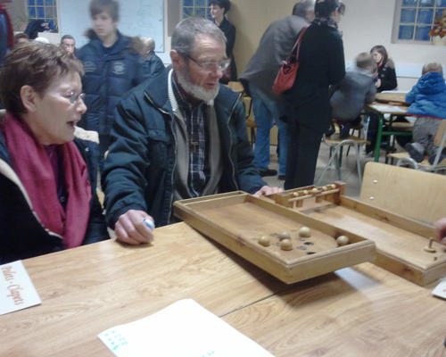 Un jeu nous attendait sur chaque table