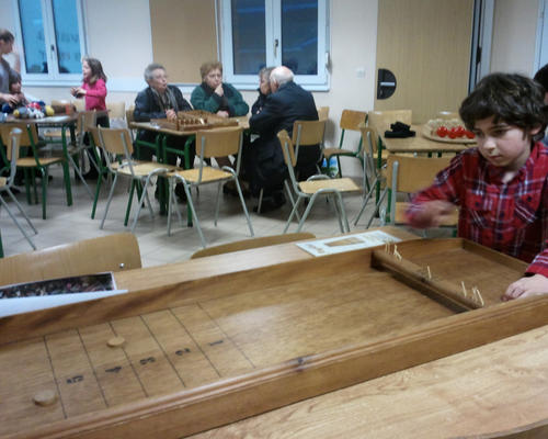 Un jeu nous attendait sur chaque table