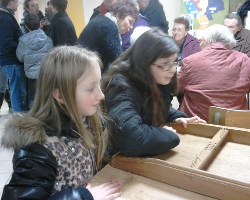 Un jeu nous attendait sur chaque table