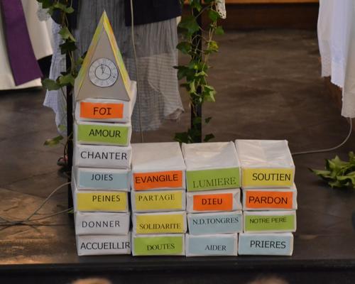 église construite par les enfants du caté