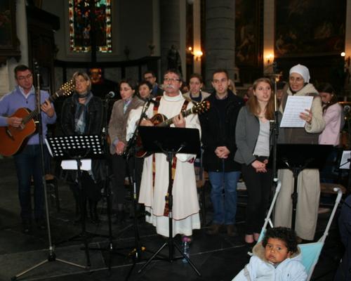La chorale au grand complet