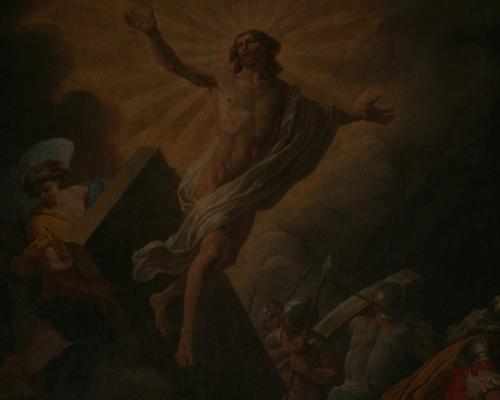 La résurrection du Christ, dans le bras nord du tr