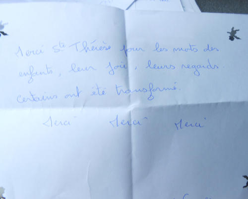 Merci d'une animatrice
