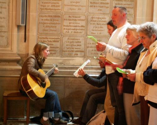 Justine et sa guitare