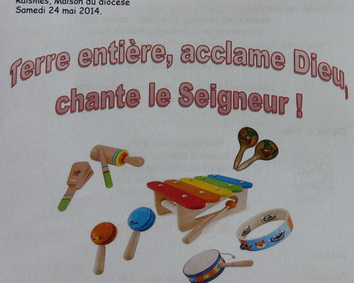 la feuille de chants pour la célébration